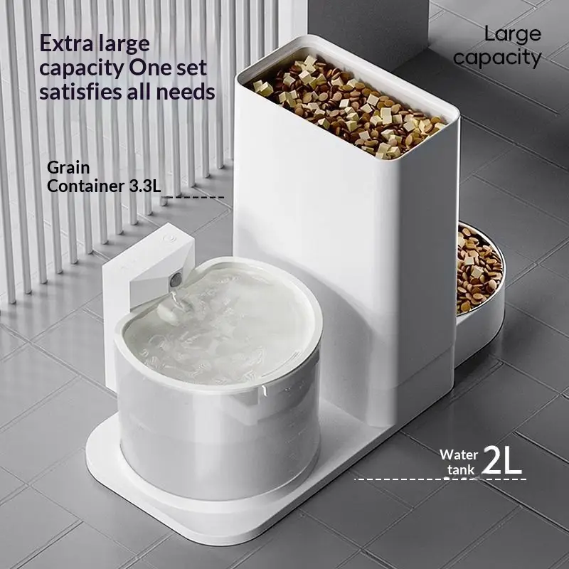 Wireless Thermostatic Cat Water Dispenser With 2-in-1 Drinking Feature
