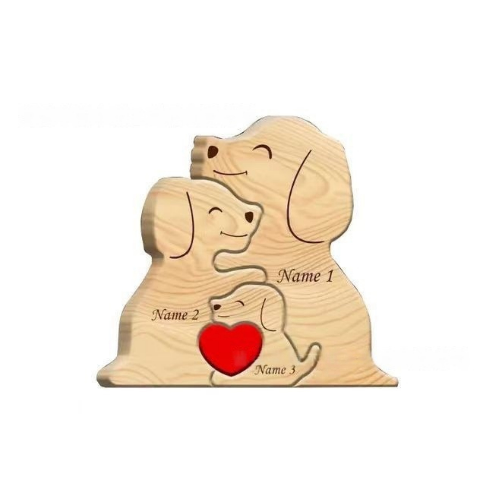 Personalized Wooden Ornaments With Dog Shaped Home Decor 3