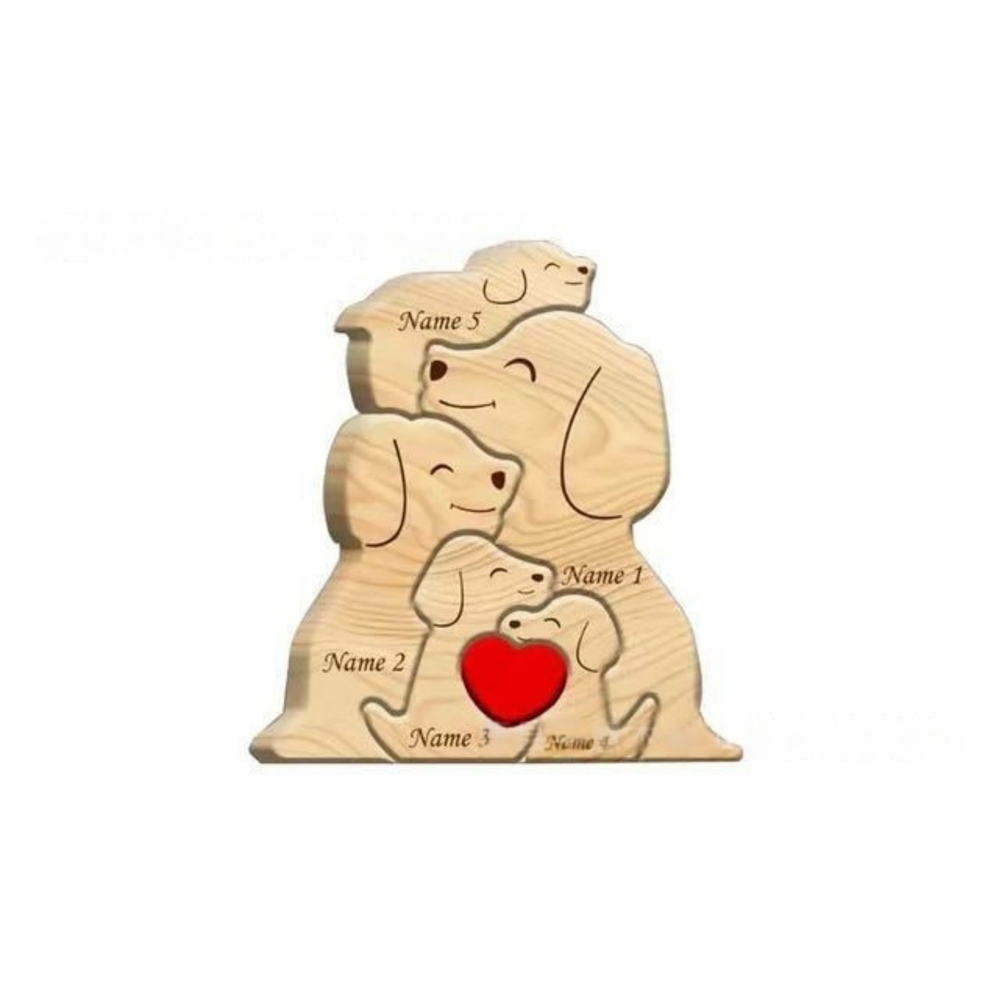 Personalized Wooden Ornaments With Dog Shaped Home Decor 5