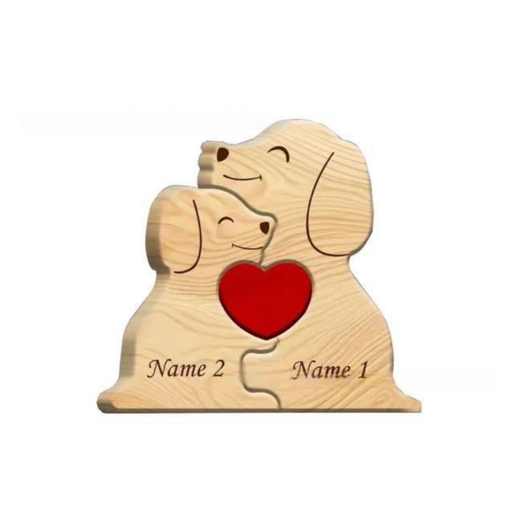 Personalized Wooden Ornaments With Dog Shaped Home Decor