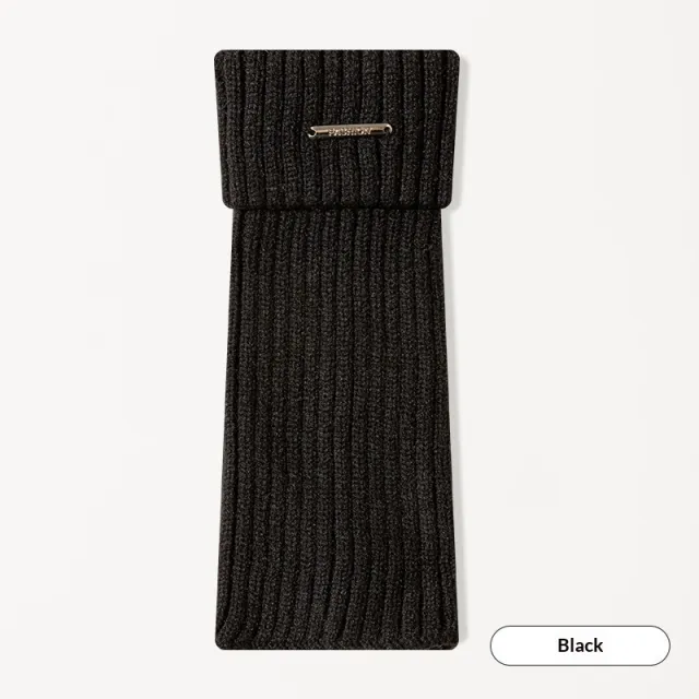 Female Vertical Stripe Slimming Solid Color Retro Sock Set Black - Shop at LoveMi