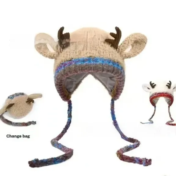 Creative Versatile Cartoon Festival Christmas Antler Hat Antler Hat - Shop at LoveMi