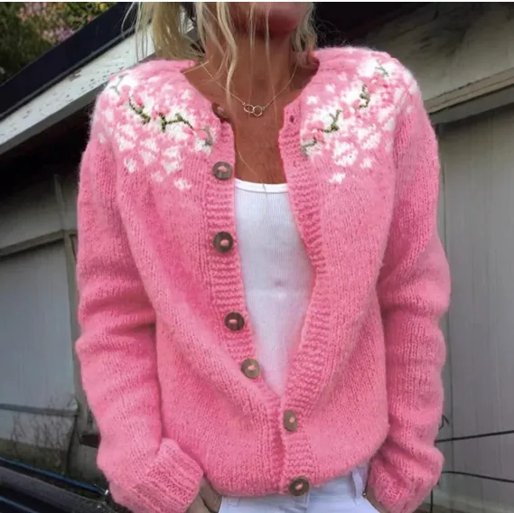 Creative Animal Print Shading Women's Cardigan Sweater 9Style M - Shop at LoveMi