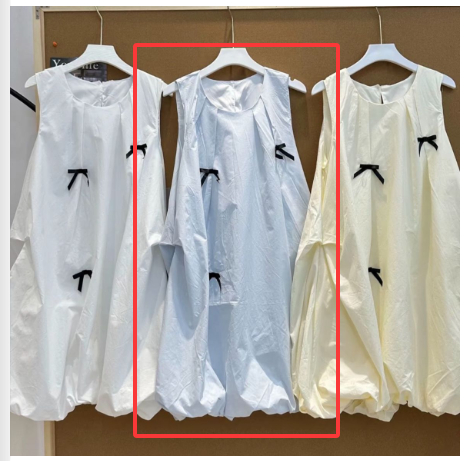 French style High end Bow Loose Summer Tulip Skirt For Women Blue - Shop at LoveMi