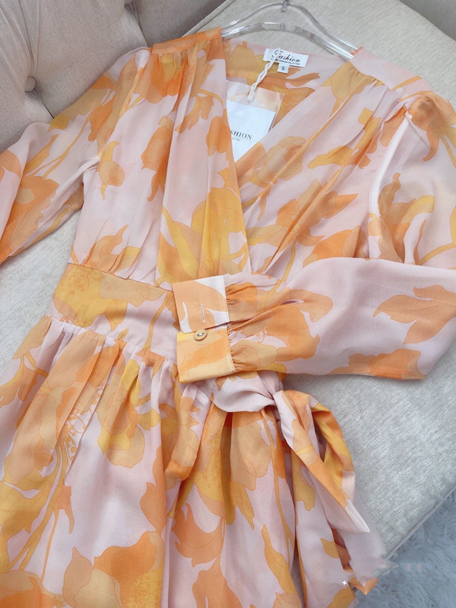 Chiffon High-Waist Dress, picture 4 of 5
