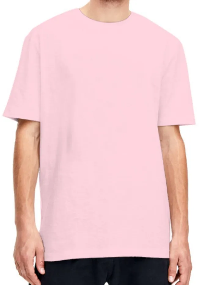 Customised US Size Short-sleeved T-shirts And Plus-size T-shirts - Pink
