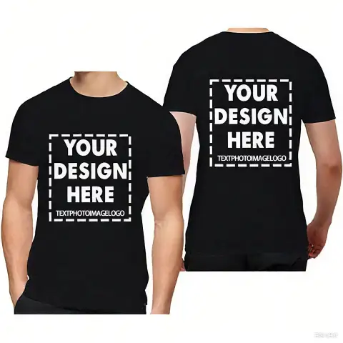 Customized US Size Short-sleeved T-shirts and Plus-size