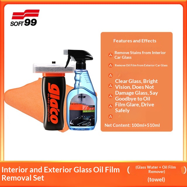 Automotive Oil Film Remover Windshield Cleaner Oil Film Cleaner Powerful Window