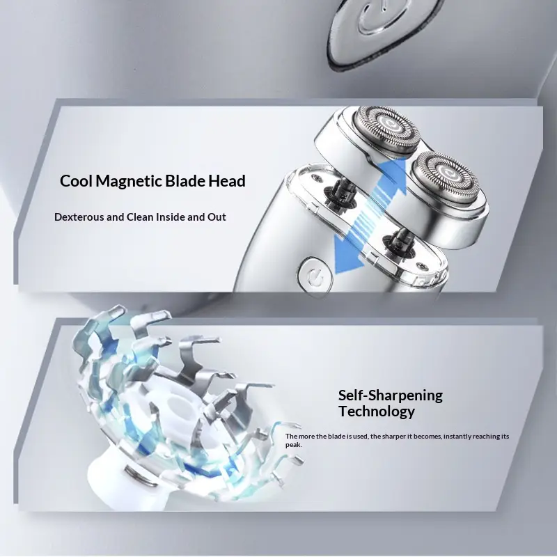 Portable Floating Double Head Electric Shaver Mini