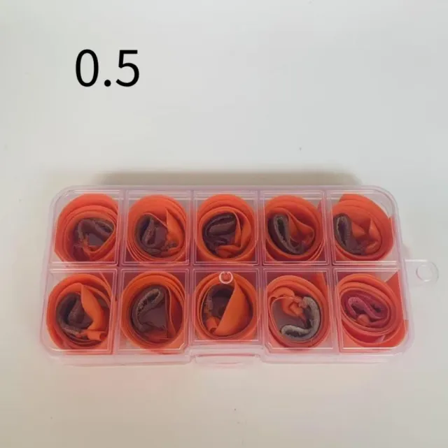 High Elasticity Latex Boxed Slingshot Flat Rubber Band Orange 0.5 - Shop at LoveMi