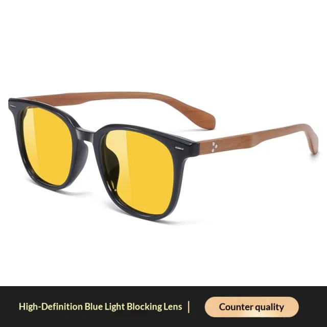 Photochromic Anti blue Light Glasses Square Frame Retro Unisex Blue - Shop at LoveMi