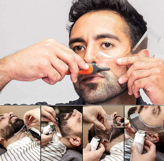 Beard And Mustache Styling Template Tool Comb 6