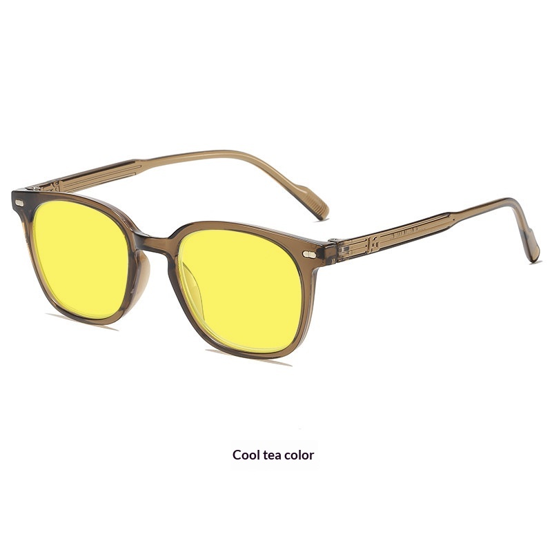 Retro-style Night Vision Blue Light Blocking Glasses, Unisex, Full-rimmed.