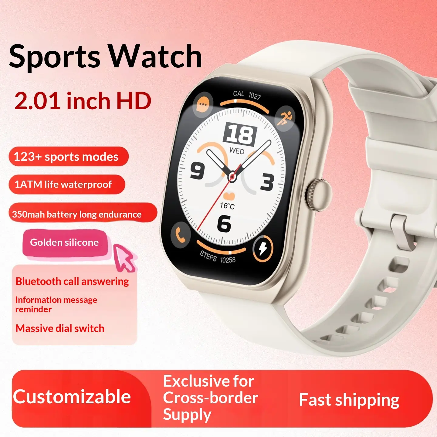 Men And Women's Sports Fitness Smartwatch