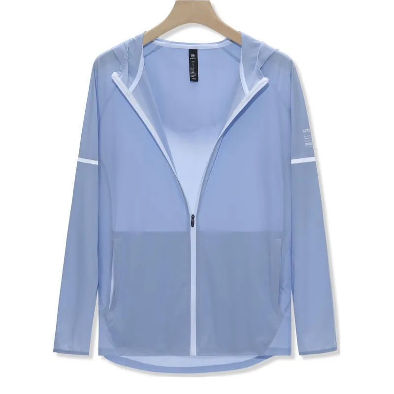 Outdoor Sports Skin Windbreaker Women's Sweat-wicking Jacket - Youth Blue
