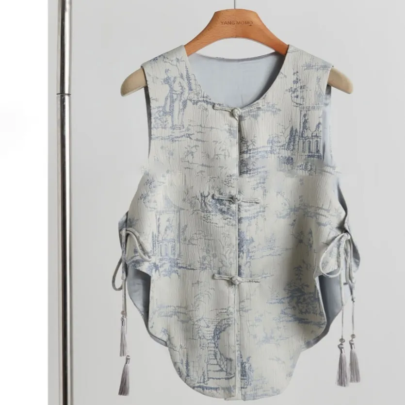 New Summer Women's Dress High-end New Cold Zen Suit - Vest-Xl