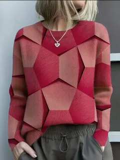 3D Digital Print Flannel Christmas Women's Round Neck Sweatshirt Autumn Winter - Czyl31 - View 1