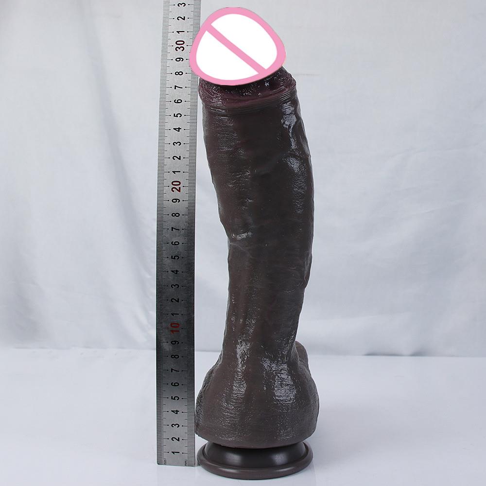 Big Long Dildo Realistic Dick Strapon Soft Suction Cup 8