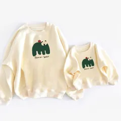 Family Friendly Autumn Sweatshirts Baby Onesies For Three - Short Length S - View 1