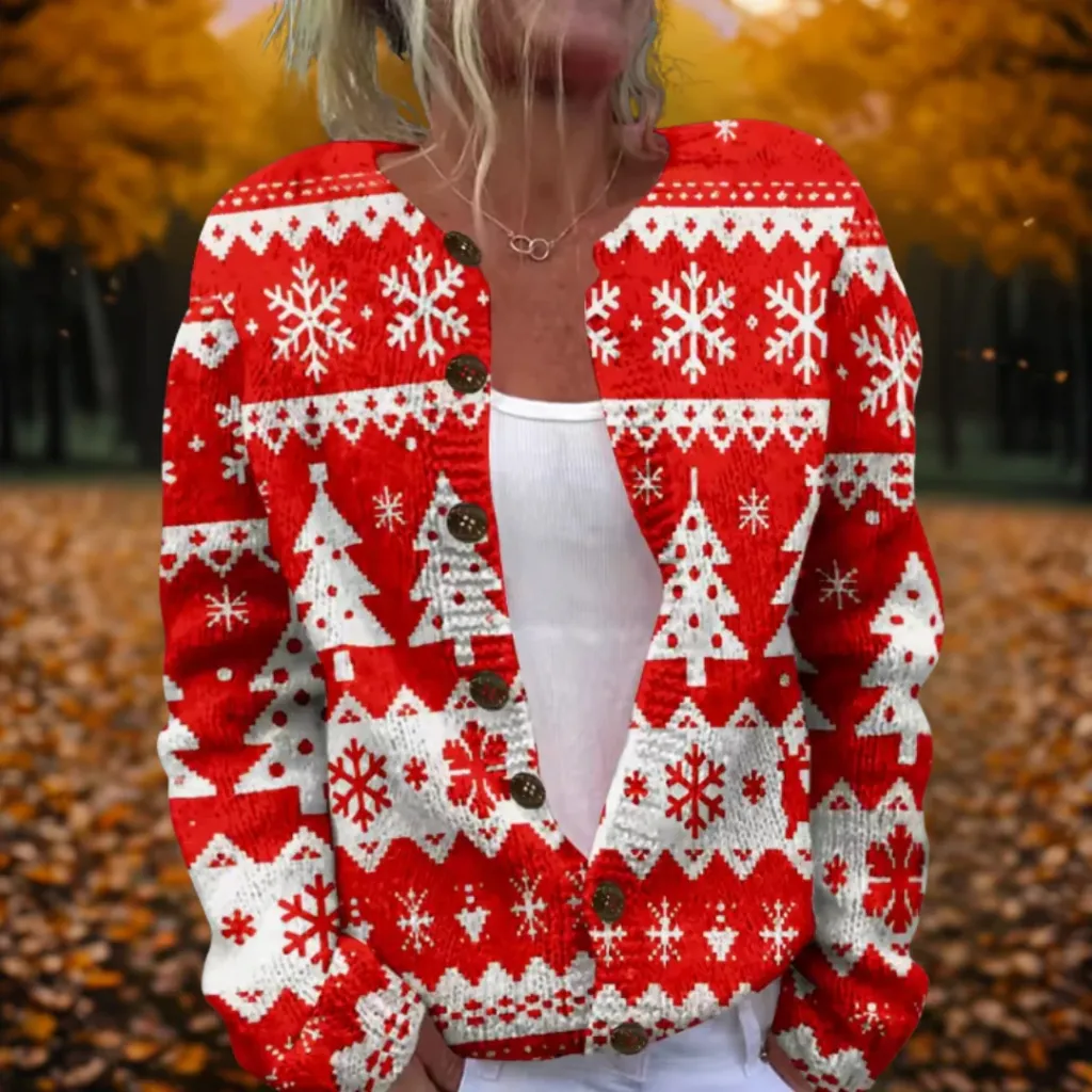 3D Digital Pattern Printed Cardigan Jacket - Hnzmy1007