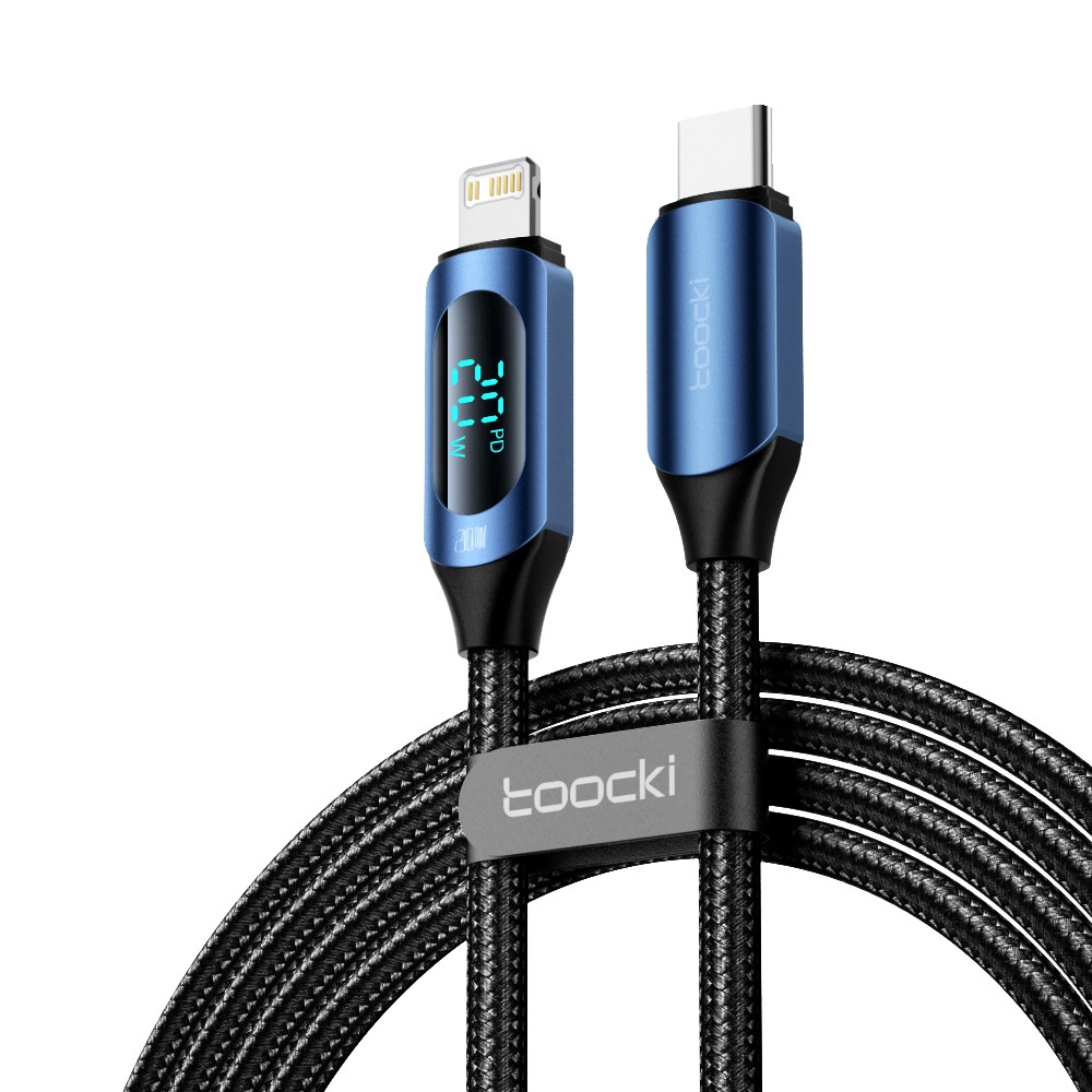 Fast Charging Nylon Braided Cable With Digital Display