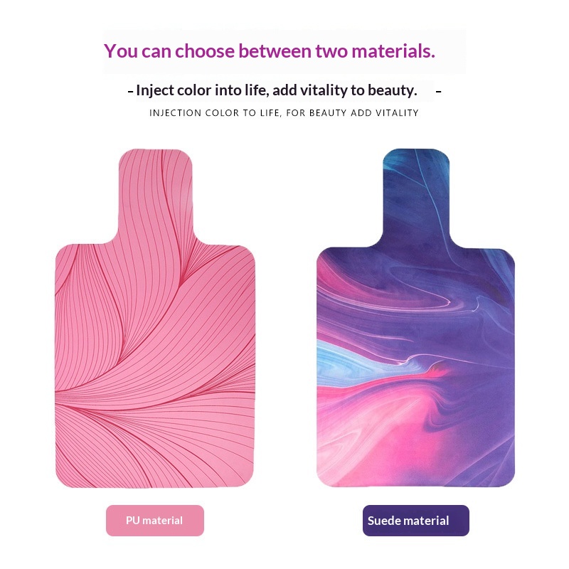 Pilates Core Mattress Rubber Pad Suede Printed Yoga Mat