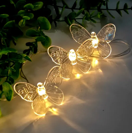 Creative Room Flower Wreath LED Butterfly Light String 6M 40 Light - Shop at LoveMi