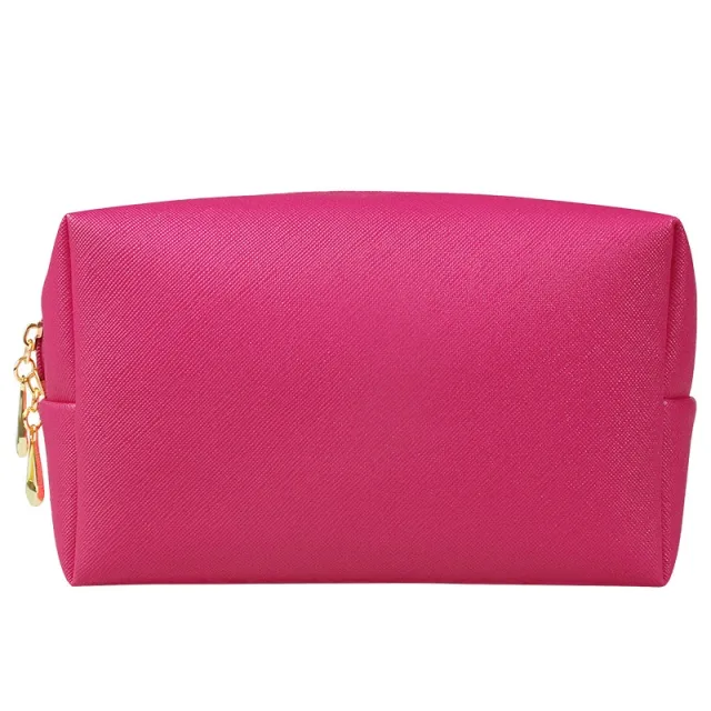PU Leather Octagonal Square Makeup Storage Bag, Simple Design Rose - Shop at LoveMi