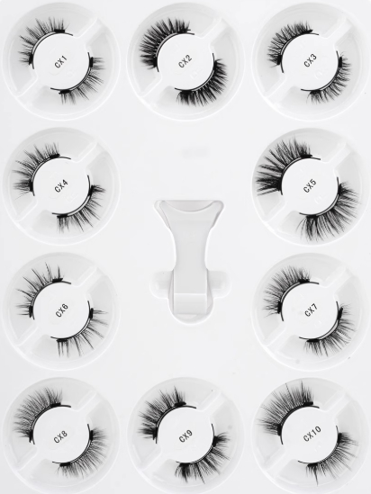 1 Pair Magnetic Eyelashes Handmade Fluffy Faux Mink Lashes 6