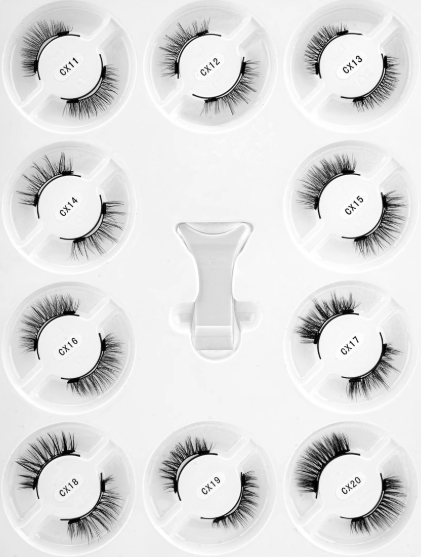 1 Pair Magnetic Eyelashes Handmade Fluffy Faux Mink Lashes 7