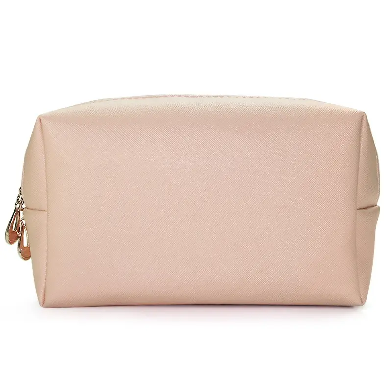 PU Leather Octagonal Square Makeup Storage Bag, Simple Design