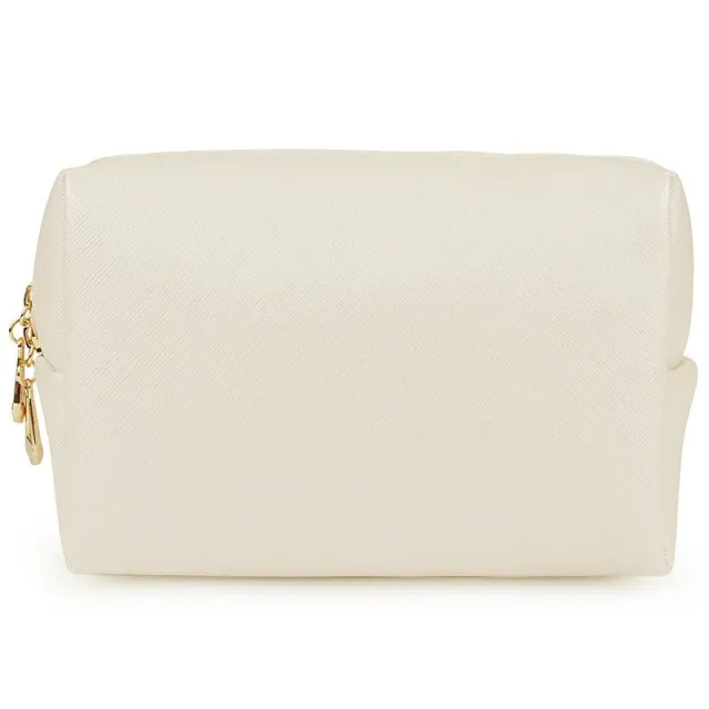 PU Leather Octagonal Square Makeup Storage Bag Simple Design Gold - Shop at LoveMi