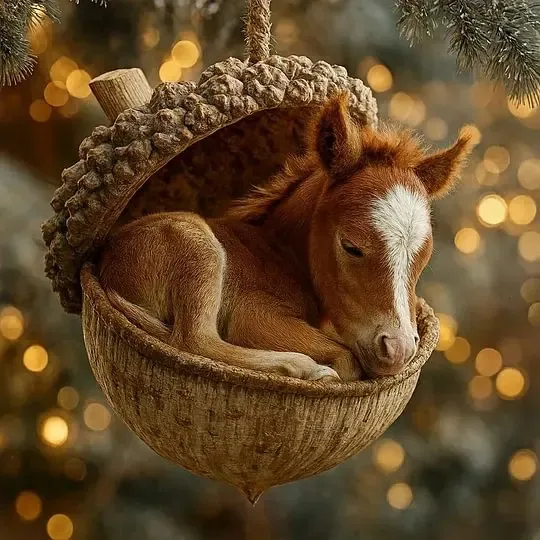 Chestnut Squirrel Hedgehog Christmas Ornament Pendant Sd09 - Shop at LoveMi