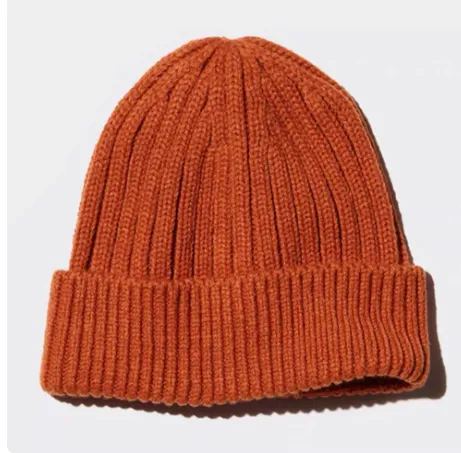 Knitted Wool Hat For Cold Weather Orange - Shop at LoveMi