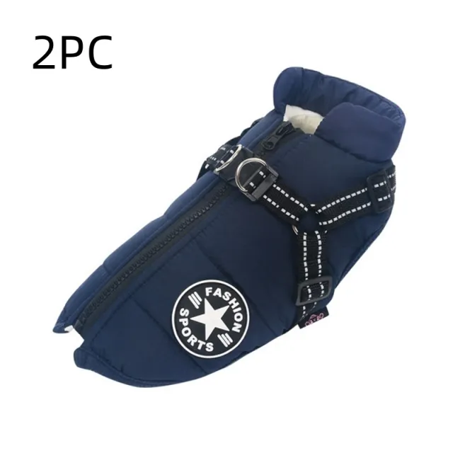 Large Pet Dog Jackets Winter Warm Dogs Clothes Coats Blue - Shop at LoveMi