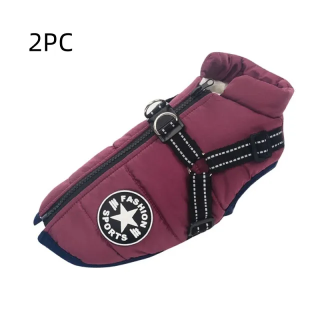 Large Pet Dog Jackets Winter Warm Dogs Clothes Coats Purple - Shop at LoveMi