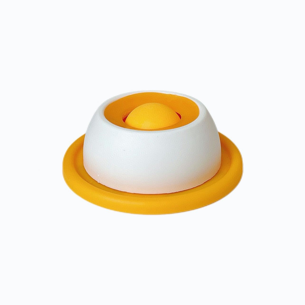 Anti spill Slow Feeder Cat Toy, Boredom Buster, Chew resistant Treat Dispenser Yellow For Cats - Shop at LoveMi