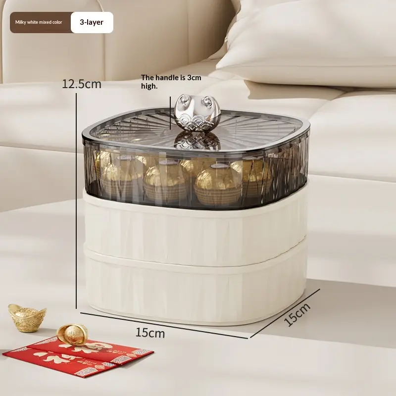 Luxury Dried Fruit Plate For Home Use Coffee Table Candy Box