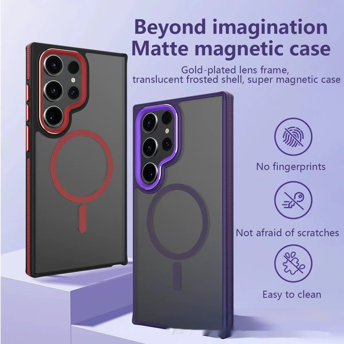 Dual-tone Soft-touch Magnetic Phone Case
