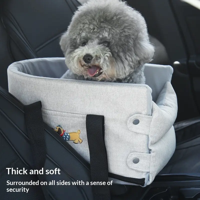 Car Dog Kennel Small Dog Car Center Console Pet Pad
