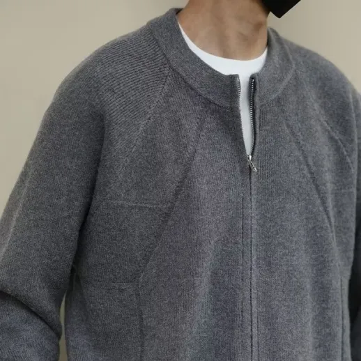 Knitted Cardigan Coat For Men