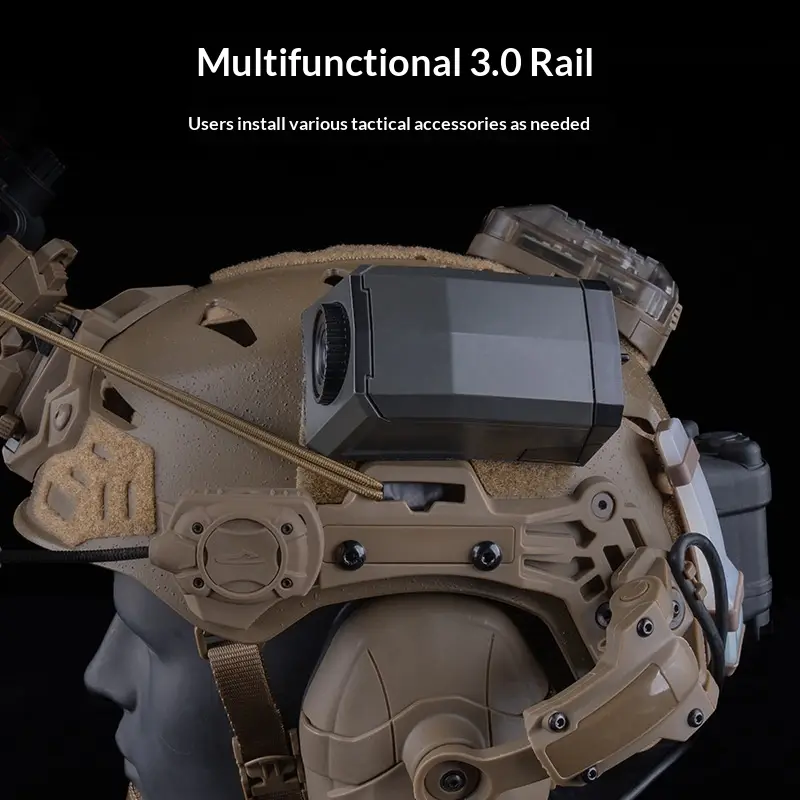 Guide Rail Geometric Sandblasting Simplified Helmet