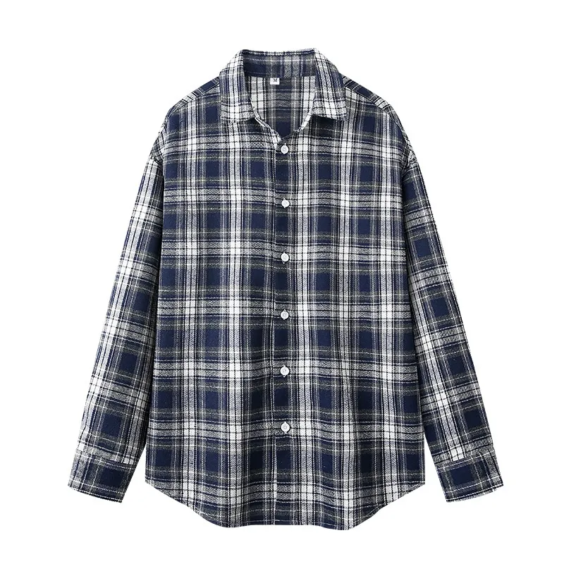 Men's Simple And Versatile Korean-style Casual Shirt - Dark Blue
