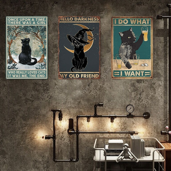 Bar Clothing Store Home Wall Decoration Iron Skin Painting