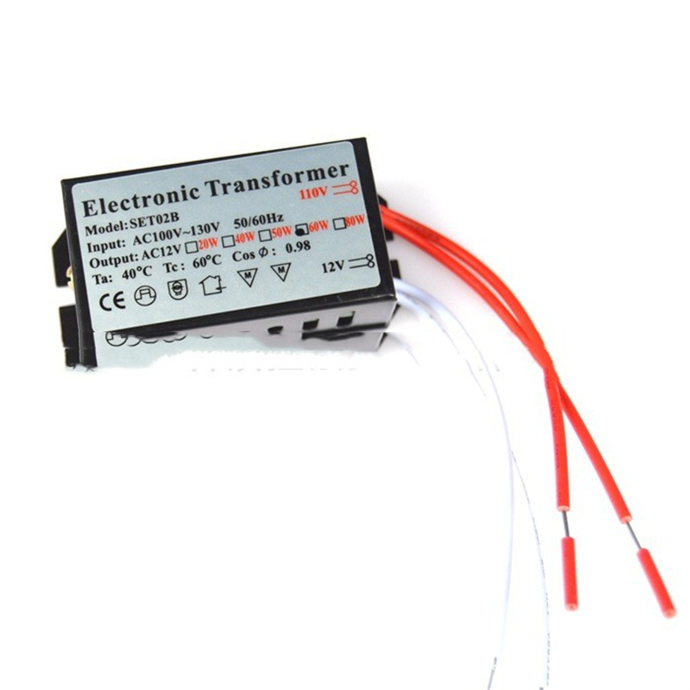 Crystal Lamp 60W Electronic Transformer