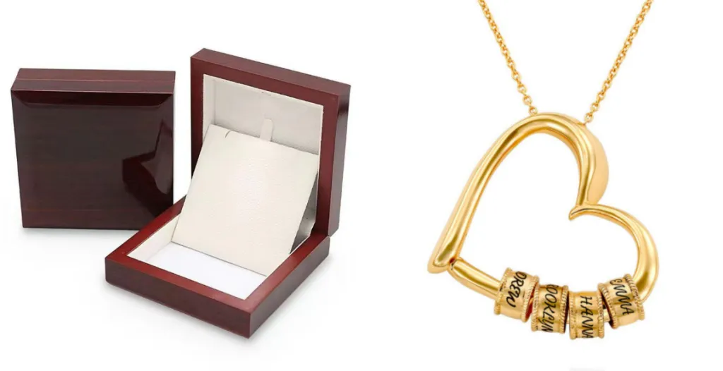 Personalized Heart Necklaces Women Jewelry Custom Name Necklaces & Pendants Mothers Day Gift - Gold