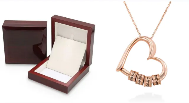 Personalized Heart Necklaces Women Jewelry Custom Name Necklaces & Pendants Mothers Day Gift Rose Gold - Shop at LoveMi