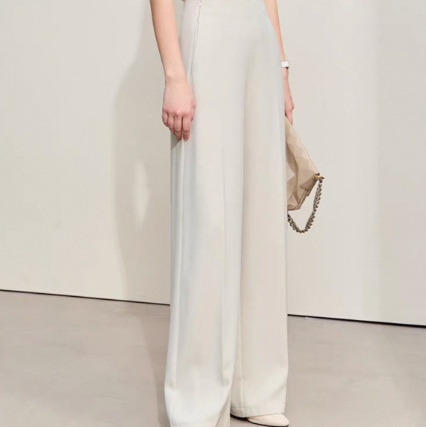 Autumn New High-waisted Straight Wide-leg Yoga Pants