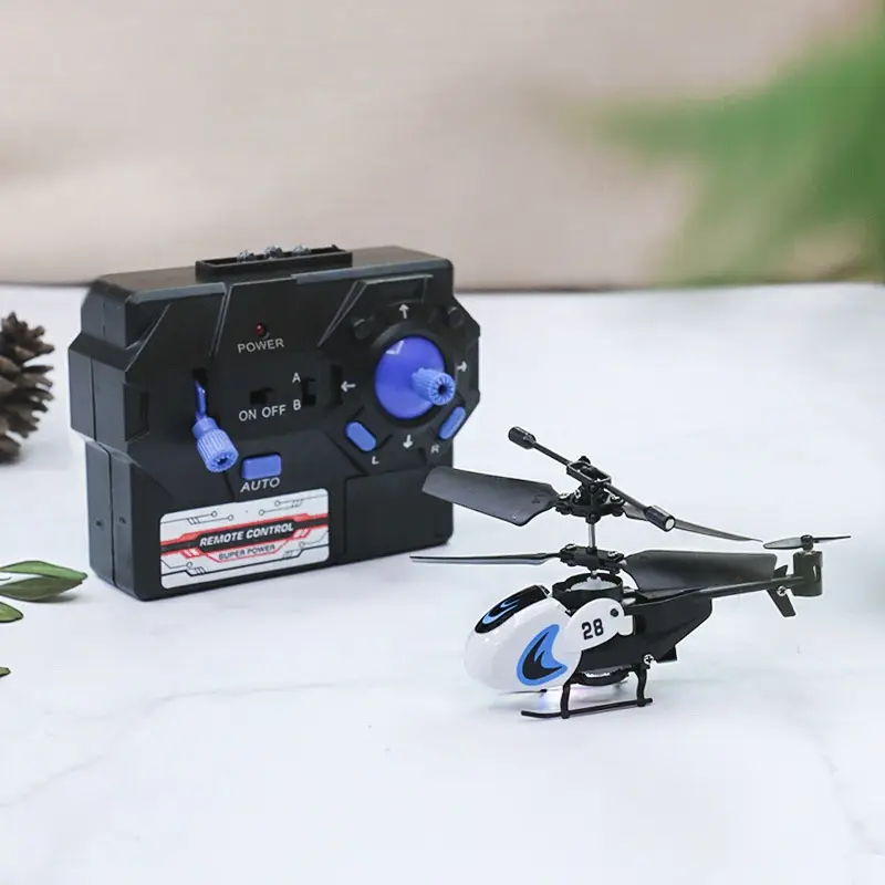 Mini Helicopter 35 Channel Crash-Resistant Remote Control Pocket Fingertip Flyer Model Kids Toy Plane