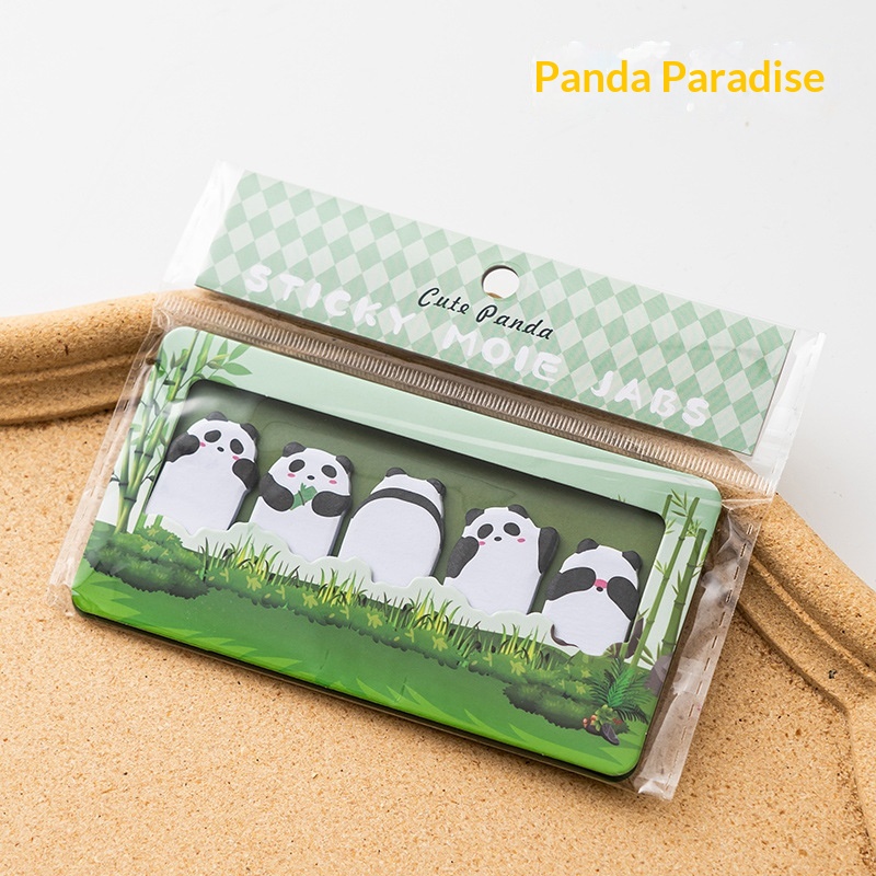 Animal Paradise Sticky Notes Cute High value Memo Panda Paradise - Shop at LoveMi